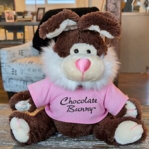 Brown Easter Plush Pink Chocolate Bunny T-Shirt